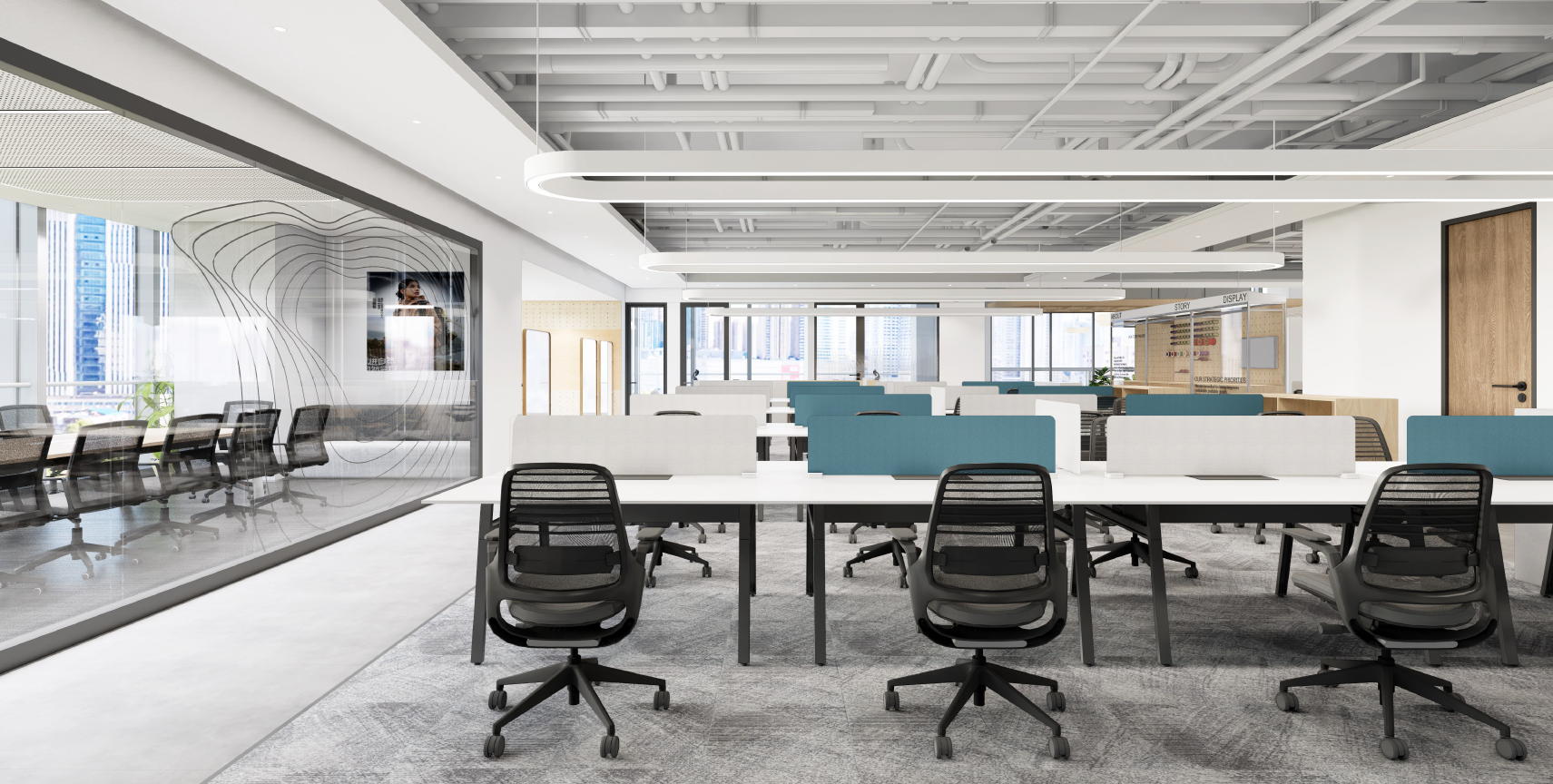 上海写字楼装修员工区