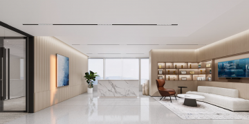 上海办公室装修典范：静安嘉里中心900平现代简