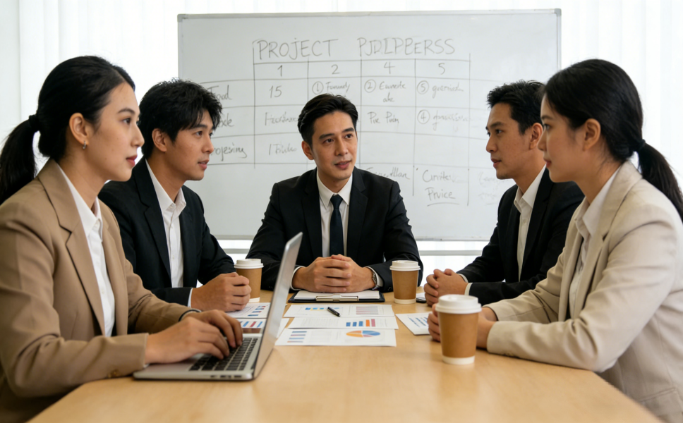 上海本地办公室装修团队专业服务现场